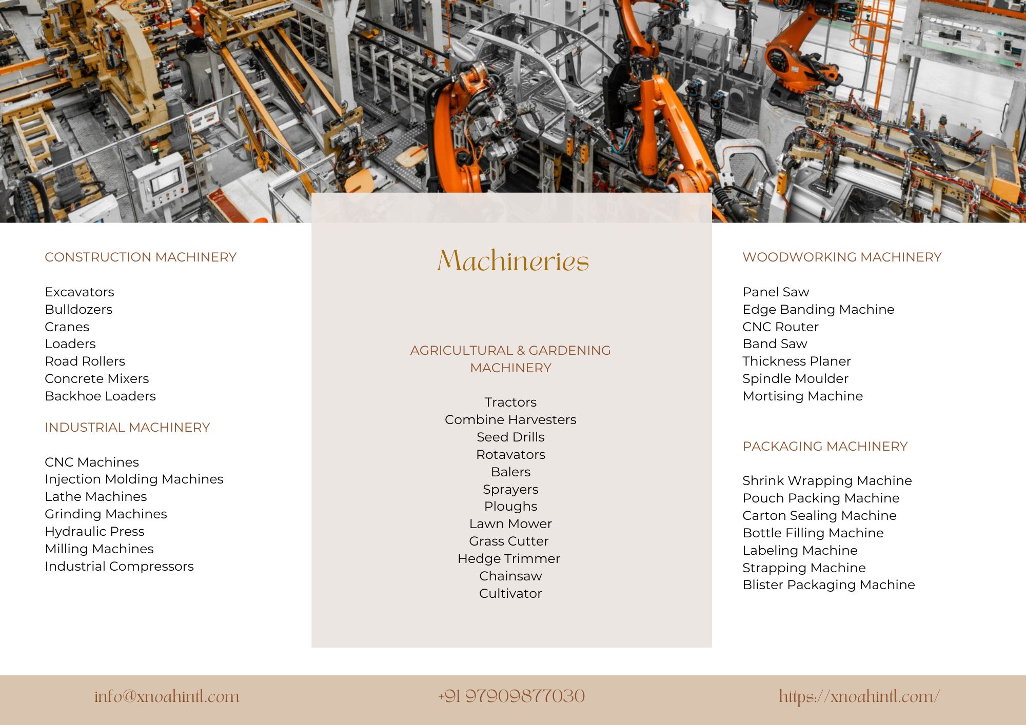 Machineries