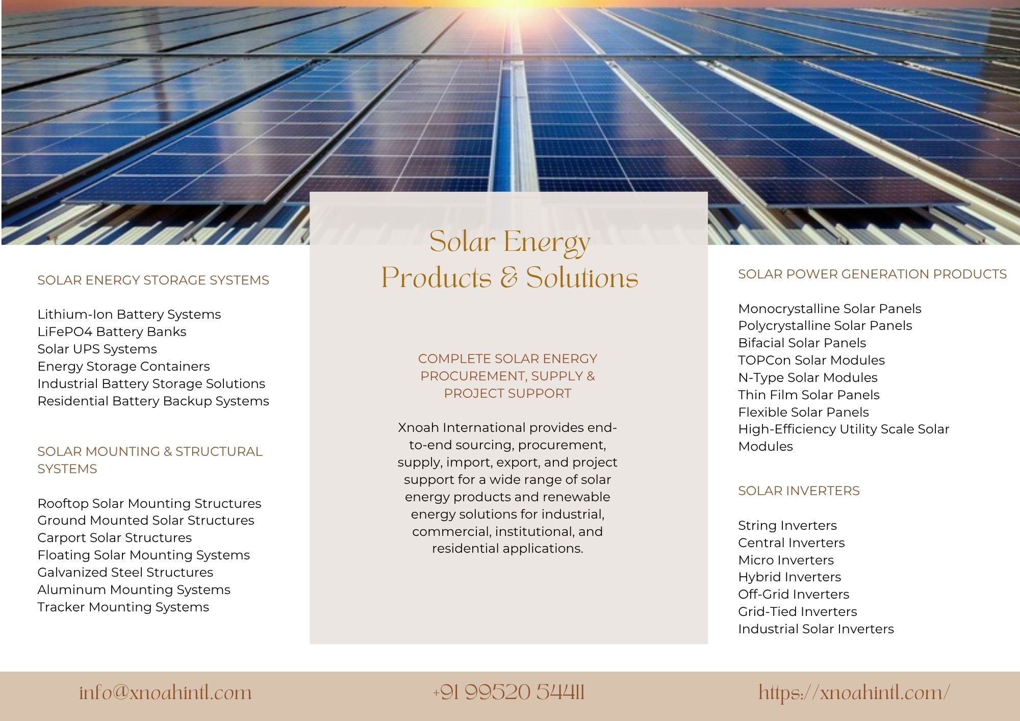 Home Solar Energy Products & Solutions