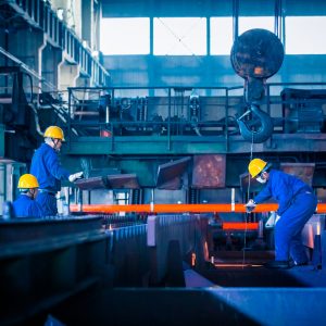 interior view of a steel factory Fabrication Work