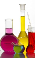 laboratory-glassware-containing-colorful-substance Chemicals